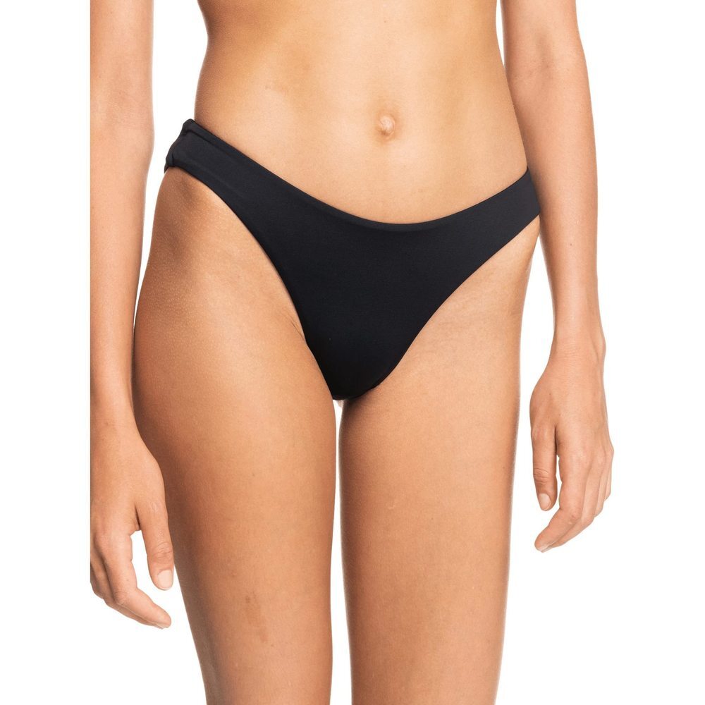 Roxy Women's Standard Solid Beach Classics Regular High Leg Bikini Bottom,